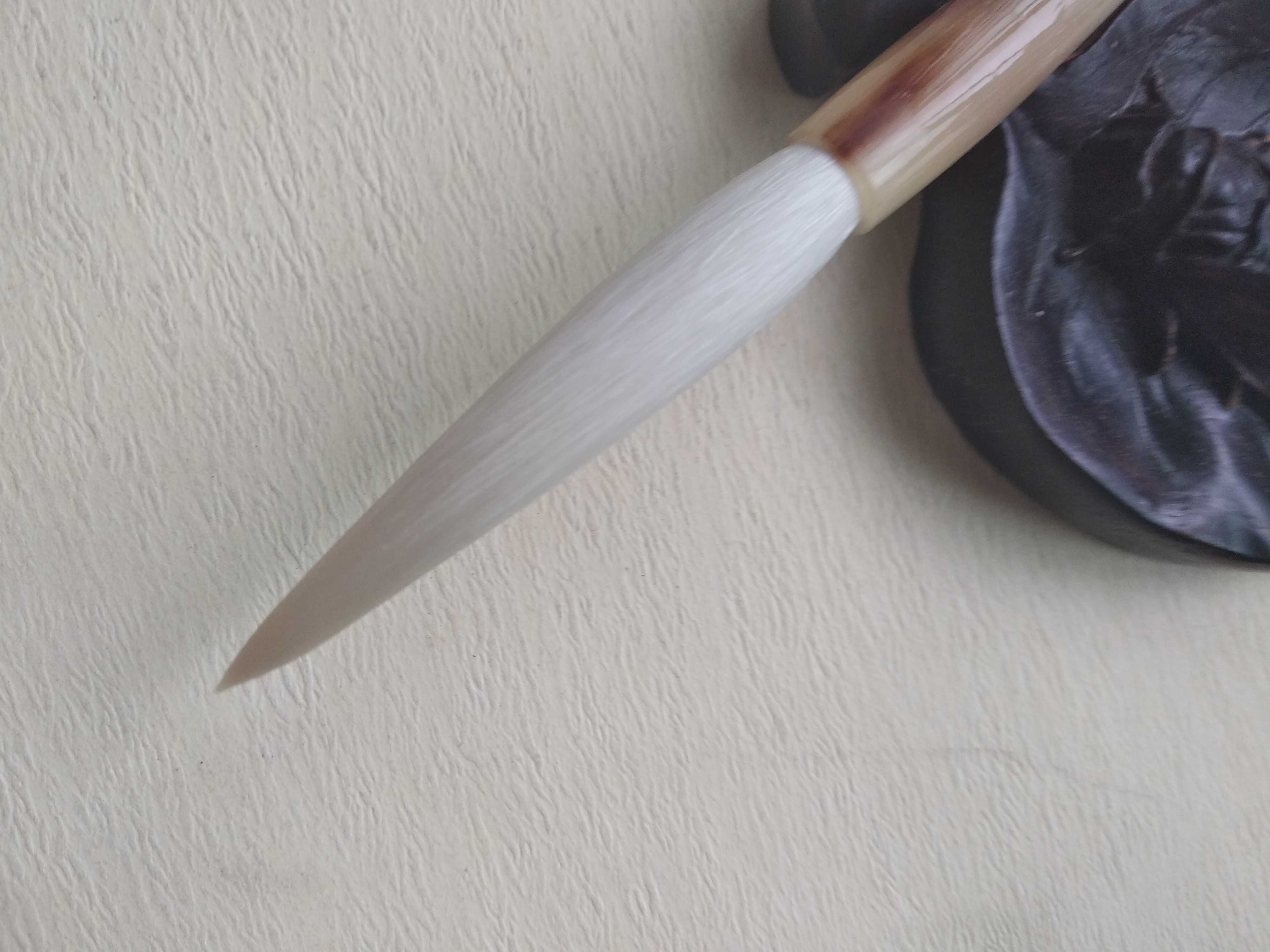 Shicong Lake Pen (Shanlian No. 4 Factory) Delicate Guangfeng Qi-tou Pen Pure Sheephae Flower Rod Niujiadou 0 7*5 5