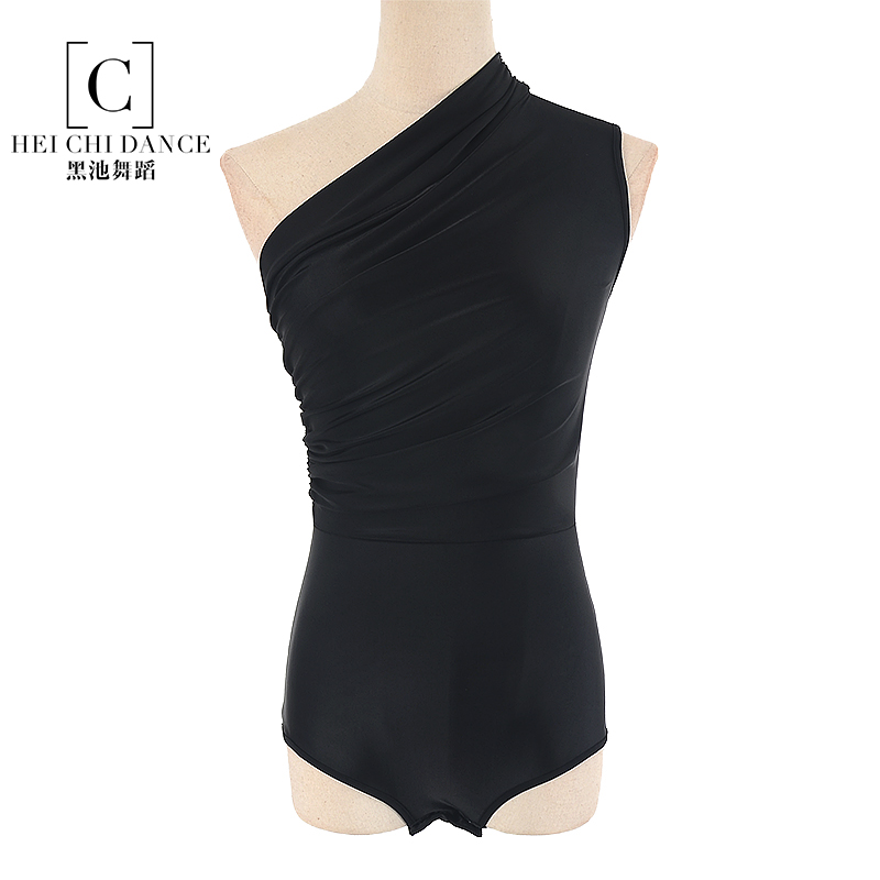 Latin dance Livewear women's new social dance sleeveless Inclined Collar National Mark Dance Sexy Open-shoulder Workout Clothes