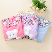 Baby waterproof hood Dining Pocket Dining Clothes Anti-Dress Cotton Coat Jacket