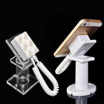 Mobile phone display rack tray table top acrylic exhibition rack base Apple 6S crystal anti-theft chain model plastic bracket