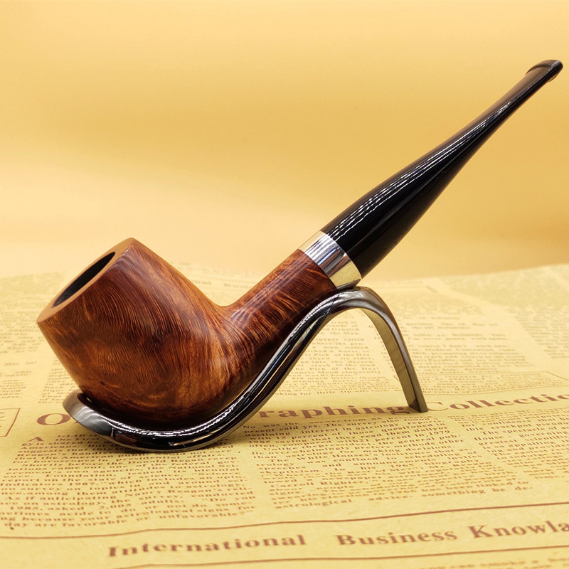 Briar wood pipe men's hand-imported old-fashioned retro dry pipe pipe filter special tobacco pipe smoking set