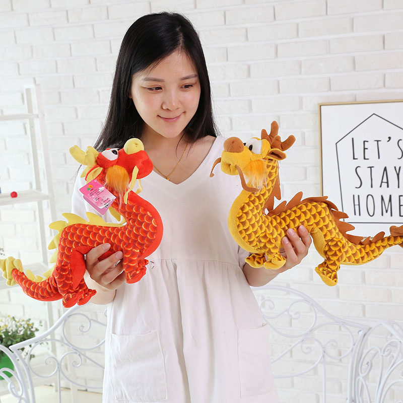 Ruiyi genuine imitation dragon plush toy rag doll Chinese dragon doll doll children's gift dragon year mascot