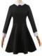 The Addams Family Wednesday Cosplay Costume Wednesday School Uniform Black Skirt Female Wednesday Little Werewolf Girl Halloween Cosplay