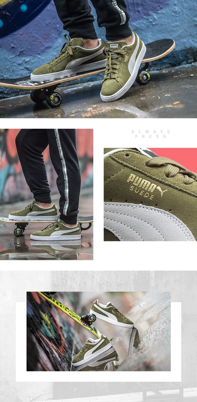 Puma Suede Classic + Giày nam Hummer Classic Low Cut Giày thông thường Giày thể thao cổ điển