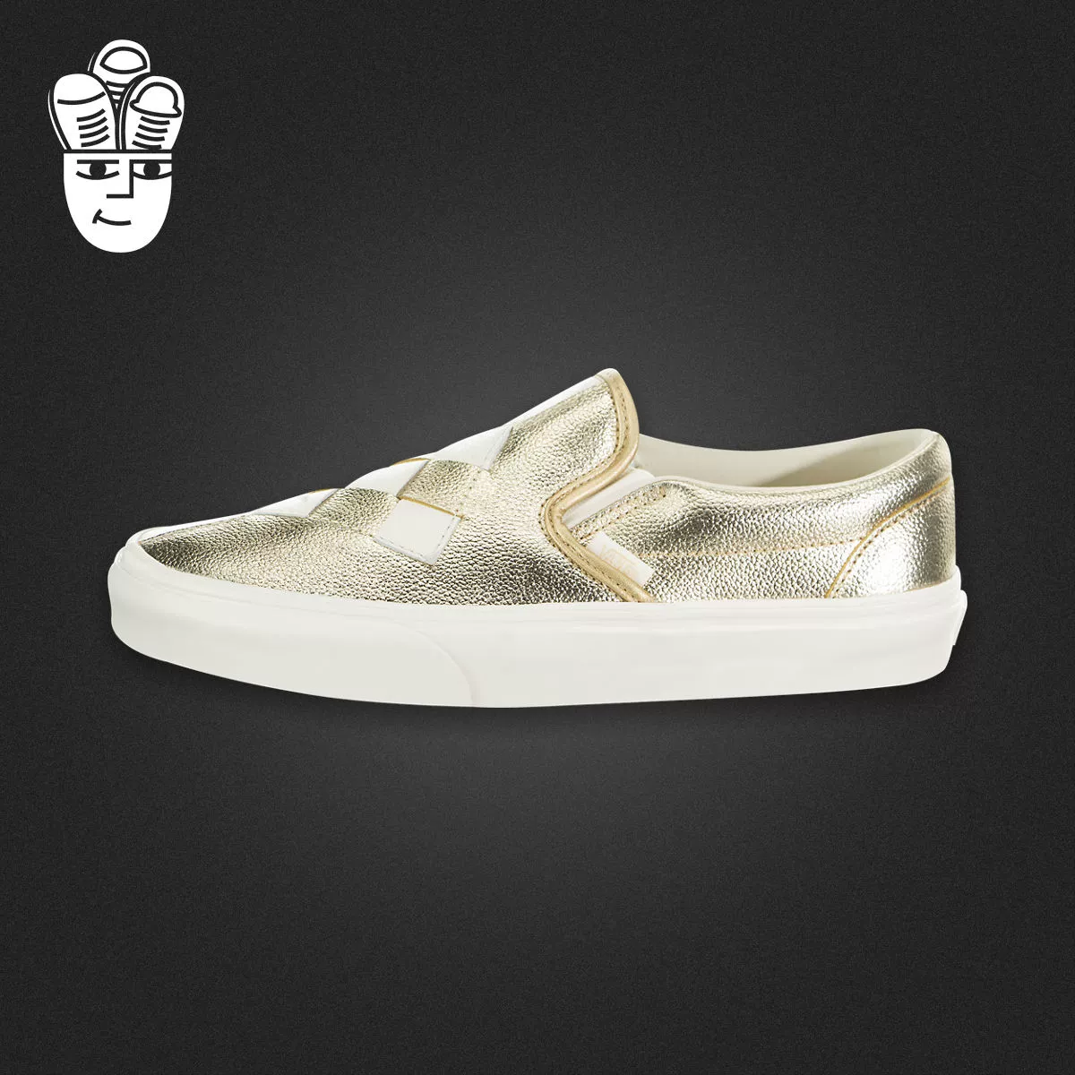 Giày Vans Classic Slip-On Vans Nam Giày nữ Giày thường thoải mái Một bàn đạp - Dép / giày thường