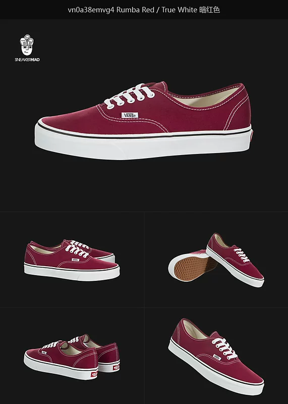 Vans Authentic Giày Vans nam Giày nữ Giày vải phong cách Cặp đôi Giày vải Cổ điển Giày thường - Dép / giày thường
