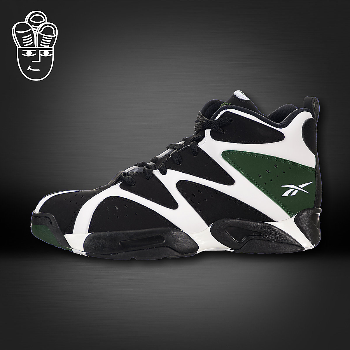 REEBOK KAMIKAZE 1 MID锐步 火山白黑绿原色复刻 坎普经典V60362