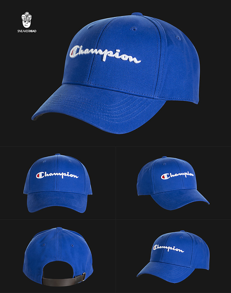 Vô địch Twill Strapback thêu mũ mũ phớt nam trung niên