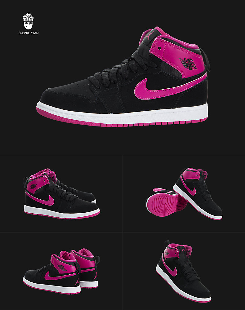 Jordan 1 Retro cao AJ1 trẻ em giày xu hướng trẻ em thường giày thường giày trẻ em nữ