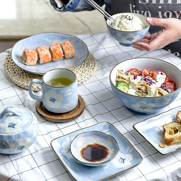 Special Clearing Japanese ceramic bowl tableware household dinner soup dish dish dishes bowl bowl bowl