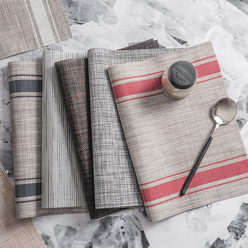 Heat Insulation Mat Table Mat Bowl Mat Table Cushion Dining Mat Heat Insulation Bowl Mat Cup Mat West Dining Mat Home PVC Nordic Cutlery