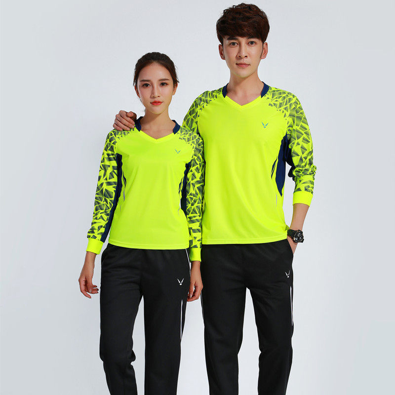 New men's and women's badminton suit set breathable sweatshirt activity unit running uniform