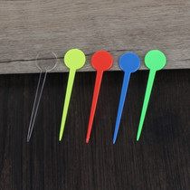 Disposable food grade round head fruit fork Plastic color fork Bar KTV fruit plate fork tasting fork