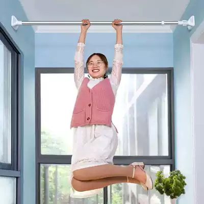 Half curtain rod Mini punch-free Roman rod bracket Telescopic rod Window fixing clip Curtain rod Door curtain rod Small