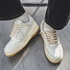 Men's Shoes 2025 New Winter Trendy Thick-Soled Height-Increasing Sports Sneakers Student Korean Style Versatile Casual White Trendy Shoes