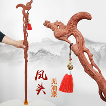 Old man crutches solid wood faucet crutches crutches crutches crutches for the elderly Mahogany wood life-long non-slip and durable