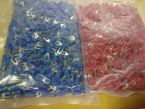 Jinfeng terminal block SV1 25-5 Fork pre-insulated terminal Cold-pressed terminal wire lug 1000pcs pack