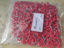 Jinfeng E0508 terminal wire through tube type insulated terminal pin type hollow terminal VE0508 wire lug 0 5 square