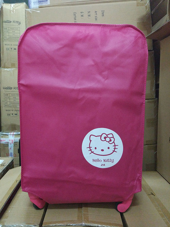 Hellokitty vali bảo vệ tay áo trường hợp xe đẩy thiết lập khung bộ dày 18/20/22/24 inch va li kéo