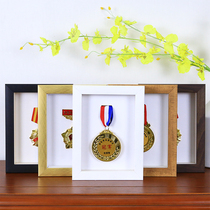 Three-dimensional photo frame Gold Medal Medal storage display stand marathon medal hollow derivative paper mounting table frame