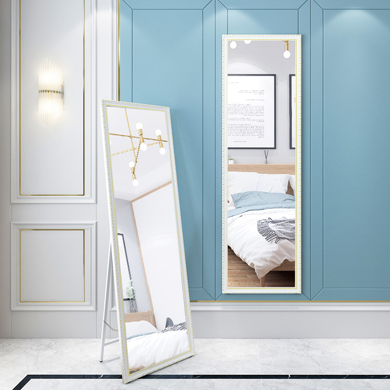 Mirror Full Body Full-body Mirror Home Small Floor Girl Bedroom Makeup Full Body Mirror Wall-mounted Student Dorm Room