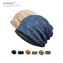 Chenghu snail winter plus velvet cap male solid color scarf hat dual-purpose scarf hat female warm windproof neck sleeve