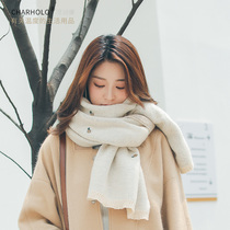 Chenghu snail 2020 new scarf female winter warm Korean version of Joker cute wool ins tide embroidery scarf
