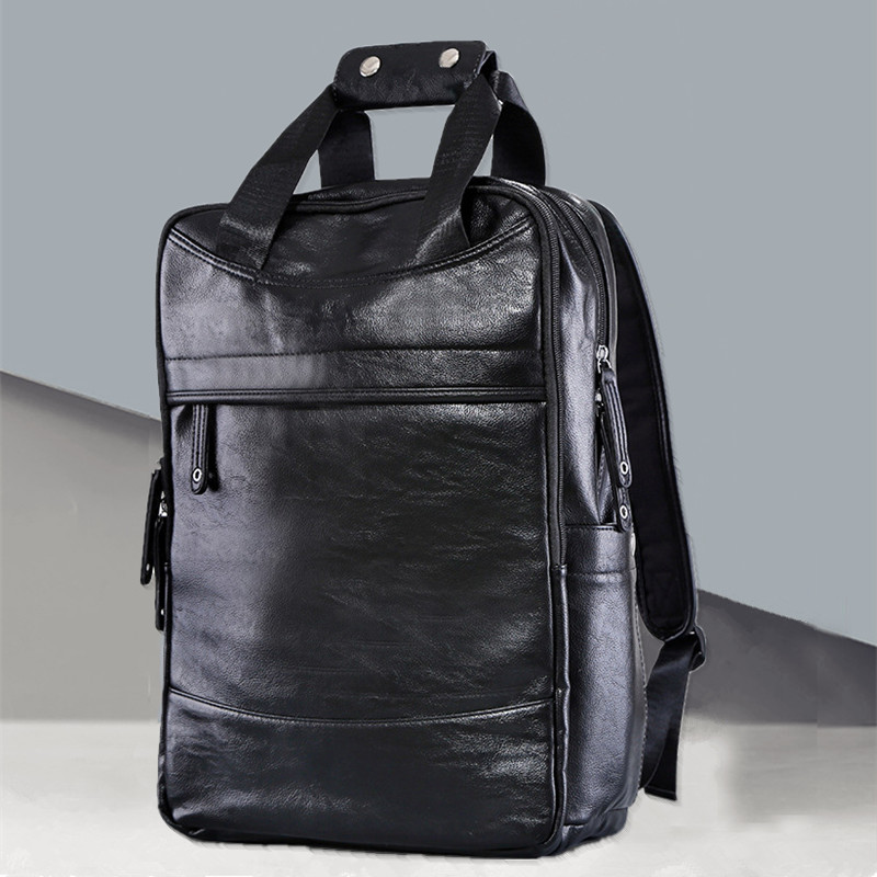 Shoulder Backet Men's Trend Han Edition Simple Leisure Business College Backpack Travel Backpack Male Bag