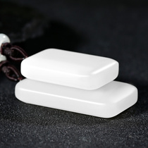 Xinjiang Hetian Jade sheep Jade White Jade safe and no thing brand pendant men and women jade pendant amulet Jade