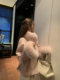 Mini fur double-sided woolen coat for women, high-end 2025 new style fox fur cuff cashmere coat