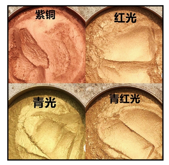 The painting of the bronze powder paint is inlaid with a