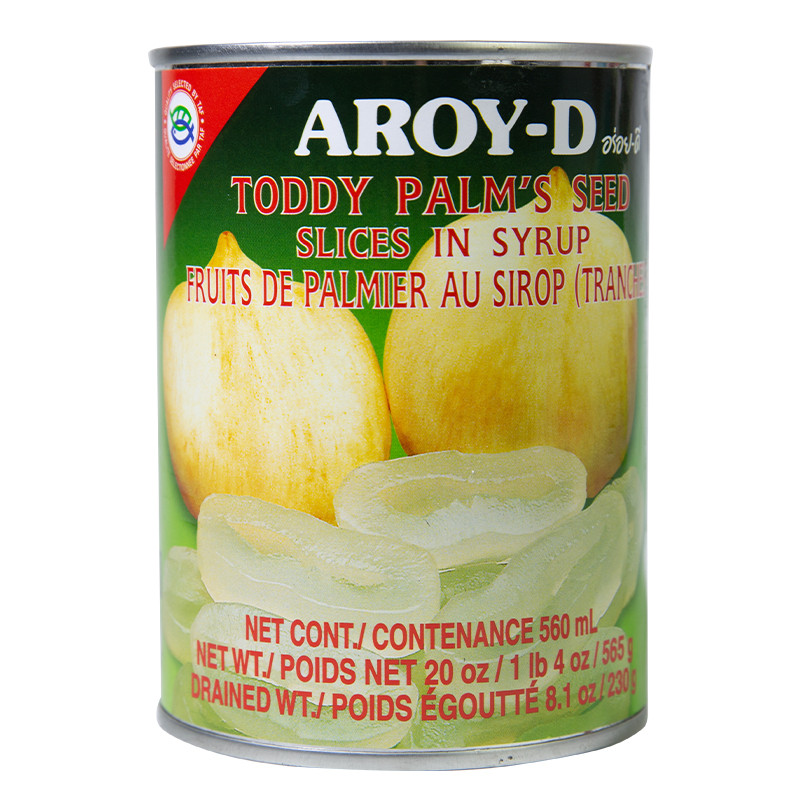 Thai Anlai sugar water Baiyutan Seabed Coconut Canned 565g flaky ready-to-use state sugar water sweet raw material