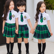 Kindergarten garden clothes summer clothes British style childrens performance clothes graduation photo clothes class uniforms school uniforms set