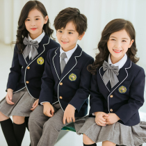 College style childrens suit class uniforms spring and autumn clothes British teachers clothing primary school uniforms set kindergarten uniforms