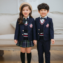 British style childrens class clothes spring and autumn clothes kindergarten Garden clothes performance clothes autumn and winter school uniforms suit dresses