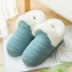 Dép cotton nam mùa đông nhà trong nhà bao gồm tất cả cộng với nhung dày dưới nhà sang trọng ấm áp giày bông mùa đông phụ nữ dép trong nhà Trang chủ