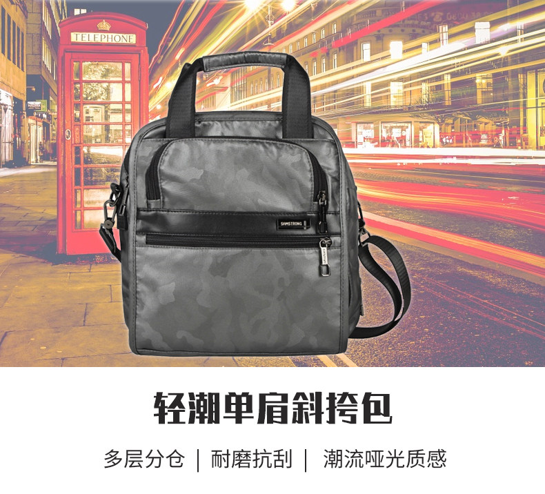 Cedar Mountain Mount Satchel Bag Travel Casual Mobile Phone Shoulder Bag Men 100 Hitch Daily Work Skew Small Square Satchel Bag Single Shoulder Bag
