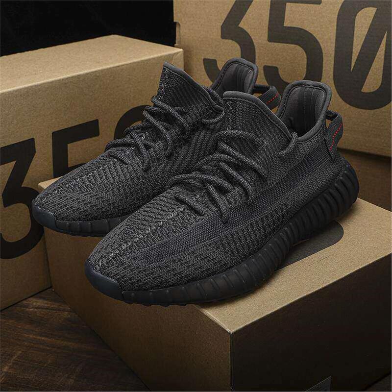 Yeezy/350V2 Black Angel Starry White New Ice Blue Asia Limited Edition Unisex Sports Running Shoes