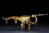 Antique jade ancient jade old jade old collection Hetian jade wine vessel