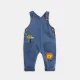 Qi Qixiong Bé trai Little Lion Print Overalls 2020 Fall New Baby Baby Style Foreign Style Jeans Xu hướng - Quần jean