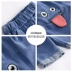 Qi Qi Xiong 2019 Mùa hè cho nam và nữ Baby Cartoon ba chiều Quần short đan denim Quần bé mỏng - Quần jean quần áo trẻ em Quần jean