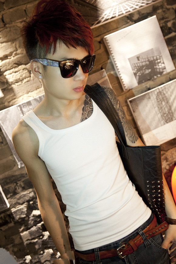 Phiên bản Hàn Quốc của nam giới ấm áp vest cộng với nhung dày quần áo ấm cotton thể thao vest vest thanh niên áo thun nam cotton