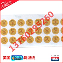 TL-S series micro single temperature point irreversible discoloration thermometry paper Round Celsius Fahrenheit Show at the same time