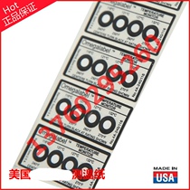 Original fitting irreversible transverse thermometric paper thermal test paper 4A_4B_4C-150_250_350_325_340