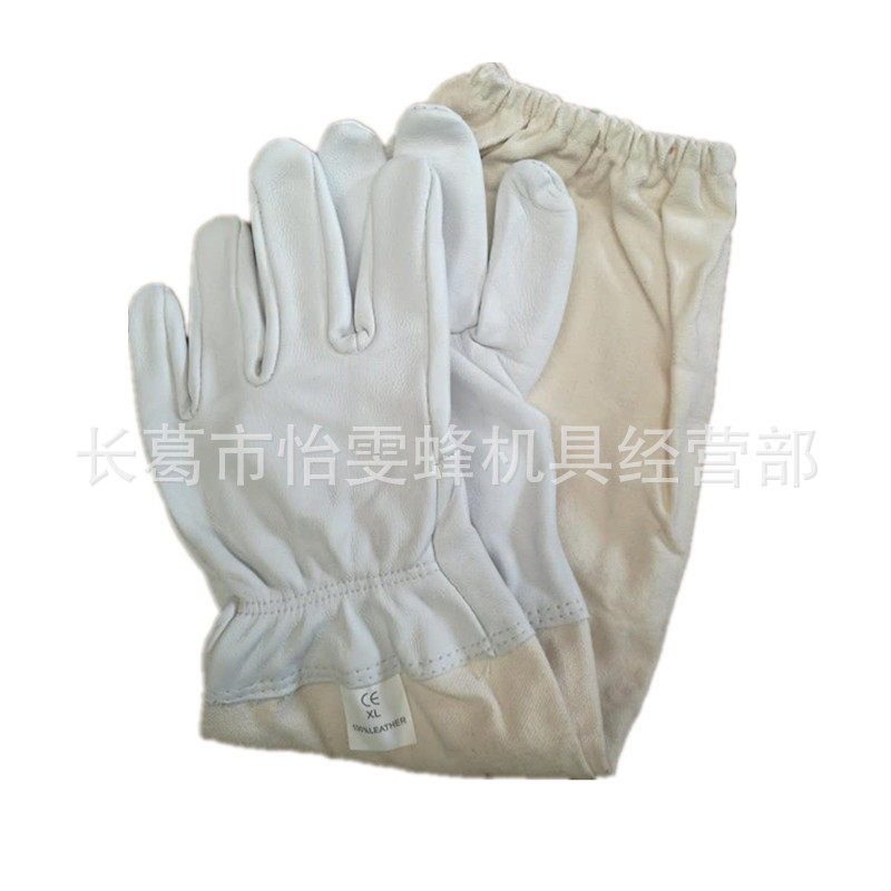 Beehive gloves thickened Breathable Goat Leather Canvas Beekeeping Protection Anti-Hibernate Supplies Beehive Special Beehive