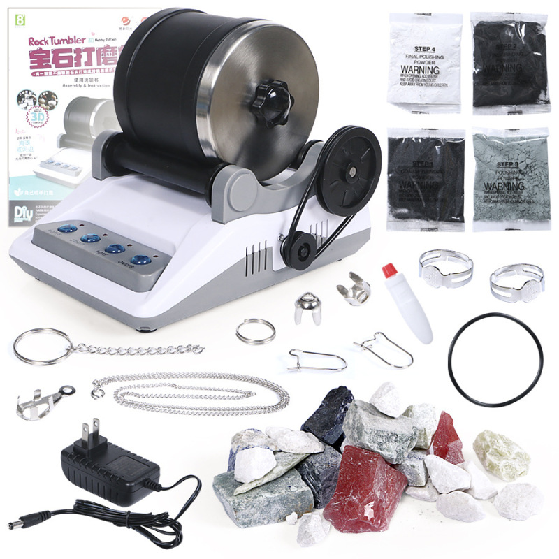 Children's Household Small Gemstone Polishing Machine Physics Science Experiment Kit Stone Electric Polishing Machine Test Tool Children's Household Small Gemstone Polishing Machine Physics Science Experiment Kit Stone Electric Polishing Machine Test Tool