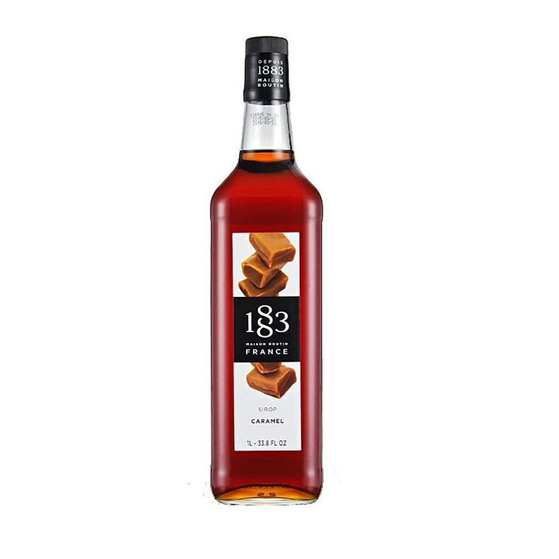 France imported 1883 Lutian caramel flavored sugar berry dew caramel 1000ml coffee cocktail