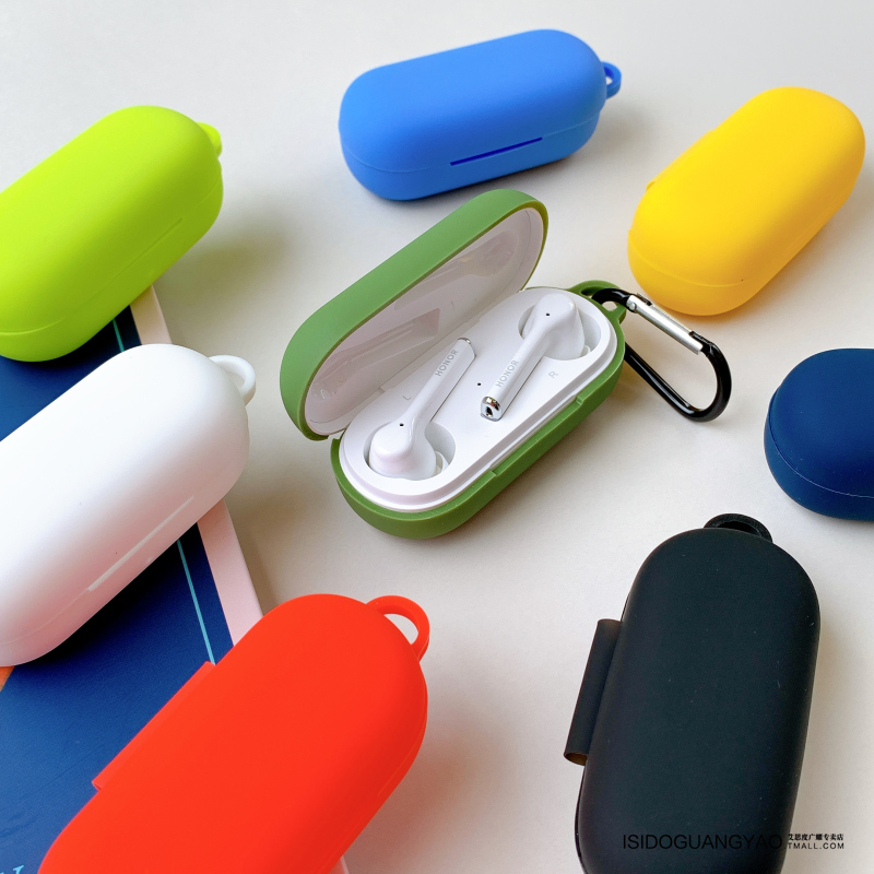 Suitable for Huawei freebuds pleasing version protection sleeves Huawei Bluetooth headphones freebuds protective sleeves Honor flypods Youth Edition Liquid Silicone Anti-Fall Creative Personality Charge