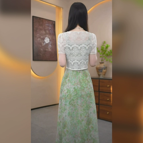 Кружевной комплект, юбка, приталенный корсет