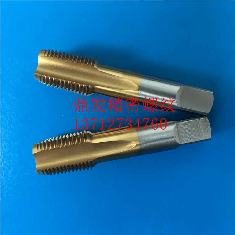 Japan YAMawa plated titanium straight groove screw tap 3 8-19-18PS PT PF G RC RP NPT NPS screw attack